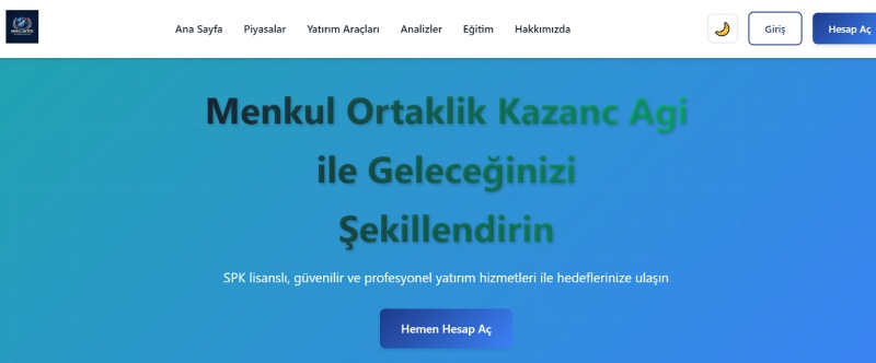 Menkul Ortaklik Kazanc Agi