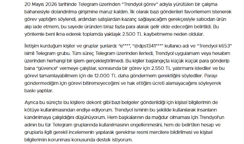 Türkiye vatandaşları, Trendyol'un adının ve itibarının kullanıldığı sofistike bir dolandırıcılık yöntemiyle karşı karşıya