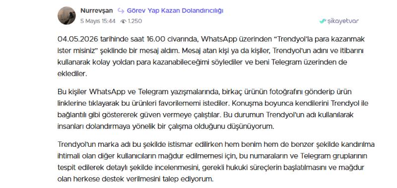 Türkiye vatandaşları, Trendyol'un adının ve itibarının kullanıldığı sofistike bir dolandırıcılık yöntemiyle karşı karşıya