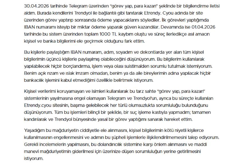 Türkiye vatandaşları, Trendyol'un adının ve itibarının kullanıldığı sofistike bir dolandırıcılık yöntemiyle karşı karşıya